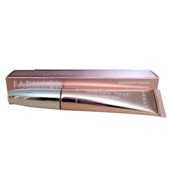 Farmasi Makeup Midnight Liquid Touch Highlighter Time To Sparkle 4 oz Iluminador - Picture 1 of 11